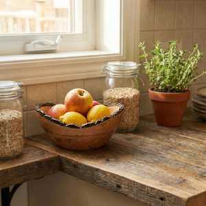 Bol de service artisanal en bois de manguier naturel avec bordure en écorce, design décoratif, pour salade de fruits, écologique, vente en gros, décoration d'intérieur, tables - Product Image 2
