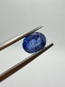 Zafiro azul real natural, corte ovalado, 1.60 ct, 8x6x4 mm, piedra preciosa facetada suelta de Ceilán para la fabricación de joyas, Zehra Gems - Product Image 3