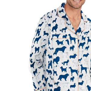 Pyjama Homme Personnalisé en Soie Satinée Respirant et Séchage Rapide, Deux Pièces, Manches Courtes, Confortable et Sexy – Vente en Gros - Product Image 5
