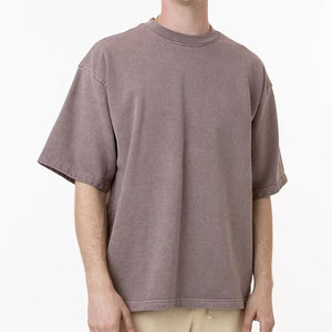 T-shirt pour homme en coton 100% tricoté, coupe ample, design tendance, haute qualité, écologique et durable - Product Image 1