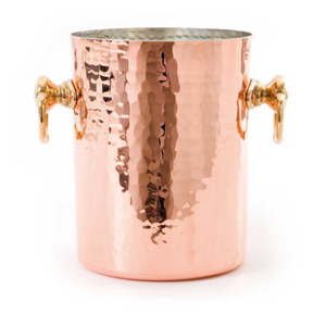 Gold Hammered Stainless Steel Double-Walled Insulated Ice <b>Bucket</b> <b>With</b> <b>Lid</b> And Tongs Modern Luxury Barware Beverage Cooler - Product Image 4