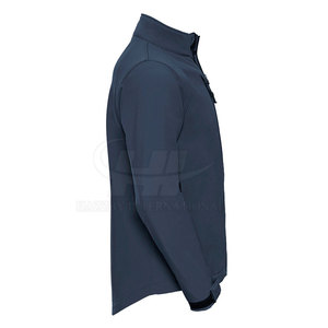 Nouvelle veste softshell d'hiver pour homme, design personnalisé, avec col montant et logo frontal, respirante, écologique, zippée, personnalisable - Product Image 2