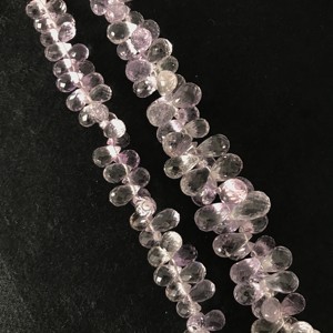 Cuentas Sueltas de Amatista Rosa 100% Natural, Facetadas en Forma de Gota, de 5x8-7x11.50mm, Grado AAA, Certificadas por IGI, Joyería Vivaaz Gems - Product Image 3