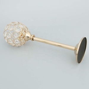 Crystal <b>Top</b> Golden Candle Stand Home Decorative Durable Metal Design <b>Sparkly</b> Tea Light Holder <b>for</b> <b>Christmas</b> - Product Image 4