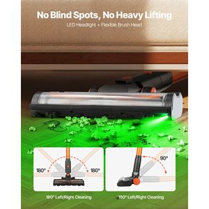 Cordless 40KPA Max ventosa aspirapolvere schermo a LED leggero palmare per casa tappeto peli di animali domestici - Product Image 6