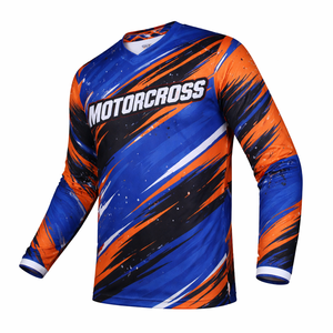 Chaquetas de Motociclismo Personalizadas con Impresión Digital, Resistentes al Viento, Transpirables, para Hombre, Tallas Grandes, Manga Larga, Verano, OEM - Product Image 3
