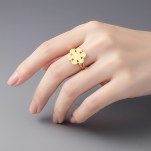 Lote de 500 Anillos Ajustables de Latón Color Dorado, Joyería de Moda al por Mayor para Boutique, Fabricante OEM de Joyería de Latón - Product Image 1