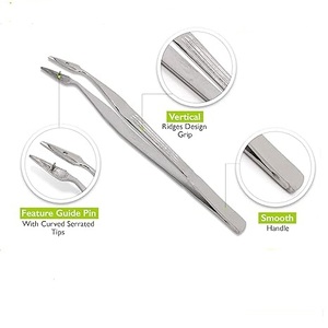 Pince à épiler professionnelle Carmalt Splinter Forceps à pointe de précision, instrument médical pour hôpital, laboratoire dentaire, premiers secours, approuvé ISO - Product Image 2