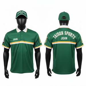 เสื้อโปโลสนุกเกอร์ชาย 180 GSM ผ้าโพลีเอสเตอร์ระบายอากาศได้ดี สีแดงเลือดหมู ดำ ขาว แถบลายที่อก  แบบซับลิเมชั่น  โลโก้สั่งทำได้ - Product Image 5