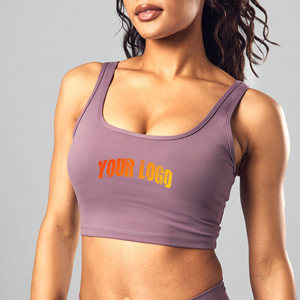 Sujetador deportivo de mujer de un solo hombro, sin costuras, transpirable, ligero, ecológico, talla grande, novedad, venta al por mayor, personalizado - Product Image 4