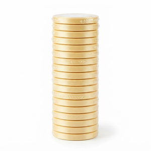 6mm Soft Butter Yellow Single Face Satin Ribbon Wholesale 20 Rolls x 8 Meter for Honey Jars Bakery <b>Boxes</b> Tea Gift Packs Bulk - Product Image 1