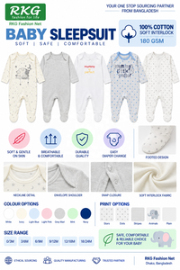 Conjunto de 3 Mamelucos Unisex para Bebé, de Algodón, con Estampado de Osos y Estrellas, para 3-6 Meses - Product Image 3
