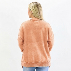 Sudadera de Algodón Suave Premium con Lavado Ácido para Mujer, Marca Privada, con Servicio OEM, Tallas OEM, Fabricante Mayorista - Product Image 6