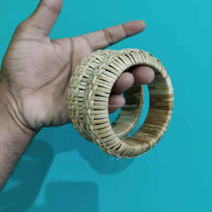 กำไลข้อมือหวายสานมือ งานแฮนด์เมด สไตล์โบโฮธรรมชาติ เครื่องประดับแฟชั่นสำหรับผู้หญิง ราคาไม่แพง - Product Image 5