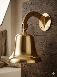 Campana de Barco Titanic 1912 de Latón Vintage, Acabado Cepillado, Hecha a Mano, Tema Buda, Forma de Animal, 12 Pulgadas, Decoración para Jardín Exterior - Product Image 2