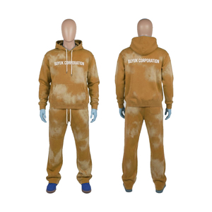 Conjunto de Sudadera con Capucha y Pantalones Jogger Acampanados de Diseño Personalizado para Hombre, 100% Algodón, Lavado Ácido, Estilo Holgado y Oversize, Ropa Urbana - Product Image 6