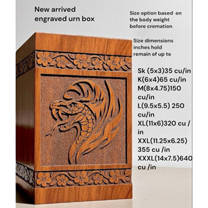 Handcrafted Wooden Cremation Urn: Tree & Bee Carving, Personalized <b>Memorial</b> <b>Box</b> urn <b>Memorial</b> <b>Keepsake</b> by AYAANS - Product Image 4