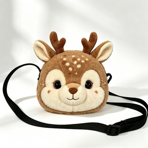 Sac bandoulière licorne en peluche personnalisé, adorable sac à main licorne arc-en-ciel en peluche, sac à bandoulière licorne à cornes scintillantes, sac fourre-tout en peluche pour enfants - Product Image 6