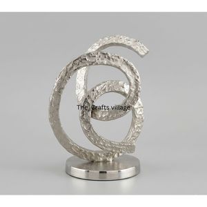 Luxury <b>Decorative</b> Showpiece Metal Sculpture Contemporary Art Figurine Home Office <b>Table</b> <b>Decor</b> Stylish Interior Accent Piece - Product Image 2