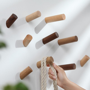 Top Sale Customized Wood <b>Wall</b> Hook Hanger Decorative Customized Latest Piece Wood Hook Hanger Top Price - Product Image 5