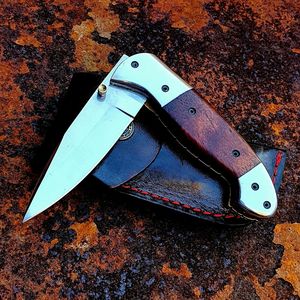 Navaja Plegable con Mango de Madera y Hoja de Acero Inoxidable, Cuchillo de Camping de Grado Industrial con 3 Años de Garantía, Cuchillo EDC al por Mayor - Product Image 5