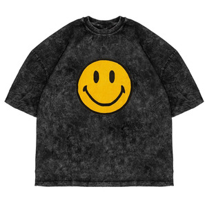 เสื้อยืดโอเวอร์ไซส์ทรงหลวมสำหรับผู้ชายและผู้หญิง ลวดลายฟอกสีสไตล์พรีเมียม แฟชั่นสตรีท ผลิตเสื้อผ้าตามสั่ง ใส่ได้ทุกฤดู สำหรับผู้ใหญ่ - Product Image 4