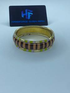 ชุดกำไลข้อมือทองเหลืองชุบทองวินเทจสำหรับงานแต่งงาน - Product Image 4