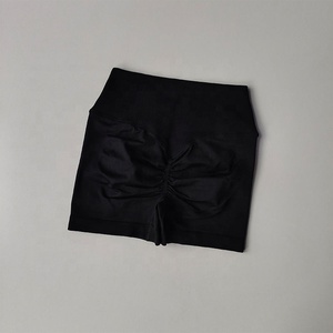 Shorts de yoga personnalisables à séchage rapide pour femmes, taille haute, pour la gym et l'entraînement, couleur unie - Product Image 5