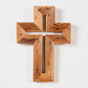 Wooden Cross <b>Plaque</b> for Prayer for Religious and Spiritual Use - Product Image 5