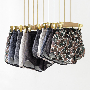 Shorts Deportivos de Secado Rápido para Mujer, con Bolsillos, Cintura Elástica, Color Sólido, Tejidos, para Correr, Hacer Ejercicio y Yoga - Product Image 4