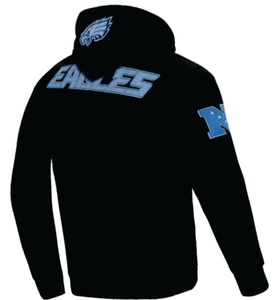 Men's Black Hooded Sweatshirt With Blue Eagle Print Regular Fit Casual <b>Zip</b>-<b>Up</b> <b>Jacket</b> Autumn Wear - Product Image 2