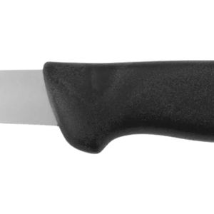 Couteaux à désosser à manche noir avec lame argentée fine et pointue et poignée ergonomique pour la préparation et la découpe de la viande par les boucherons - Product Image 3