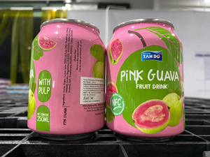 Bouteille de purée colorée aromatisée cocktail 250 ml, saveurs mangue, raisin, ananas, 100% pur, frais et sucré, en canette courte, OEM ODM Marque Privée - Product Image 2