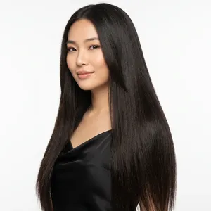 ผมแท้ 100% เรมี่ แบบเป็นมัด สีดำธรรมชาติ ผมหยิกแบบเวฟท์  สามารถปรับขนาดได้ - Product Image 2