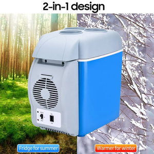 Electrónica: Mini Refrigerador Termoeléctrico para Auto de 7.5L, 12V, Descongelación Manual, Portátil, Azul, Multifunción - Product Image 5