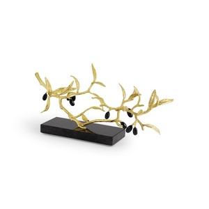 Butterfly Ginkgo Gold Decorative <b>Objects</b> Sculpture Eye Catching Look Flowers And Leaves Designer High Standard Quality - Product Image 4