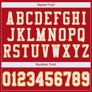 Camiseta de Fútbol Personalizada Roja, Blanca y Dorada, Uniforme de Fútbol Transpirable, Pantalones Cortos Elásticos en Cuatro Direcciones, Ropa Deportiva de Secado Rápido para Equipos Deportivos - Product Image 4