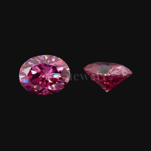 Diamante de Forma Ovalada Rosa Oscuro Certificado por IGI, de 1 a 4 Quilates, DEF VVS VS HPHT CVD, Piedra Suelta Creada en Laboratorio, Venta al Por Mayor - Product Image 1