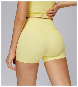 Womens Running Tight Shorts High Waist Compression Sports <b>Tights</b> Custom logo Gym Yoga Activewear Nylon High Stretch Tight Shorts - Product Image 1
