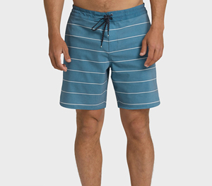 Shorts de bain rayés pour homme, taille mi-haute, cordon de serrage, séchage rapide, décontractés, extensibles, pour la plage et le surf, imprimés - Product Image 3