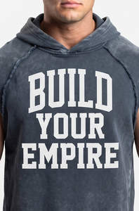 Débardeur de sport imprimé en polyester/coton à col en V pour homme, style hip-hop, sans manches, respirant, effet délavé, idéal pour la gym, le fitness et la course à pied - Product Image 6