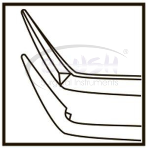 Pinzas de Sutura Oftálmicas de Titanio Anguladas con Punta de Plataforma en V de 0.5mm para Microcirugía por Blush Surgical - Product Image 4