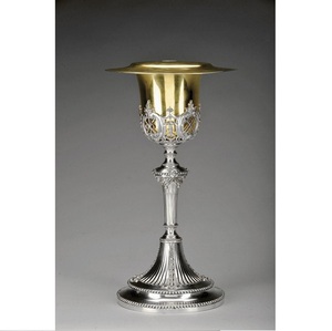 Stylish Chalice Shinny Nickel Color Also Customized With Etching Design Chalice is handmade high-quality brass church supplies - Product Image 1