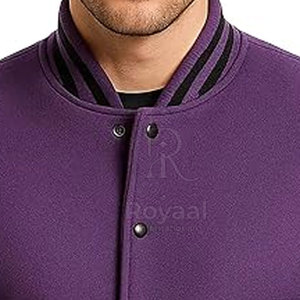 แจ็คเก็ตเลตเตอร์แมนฤดูหนาวคุณภาพดี ดีไซน์ล่าสุด ผลิตในปากีสถาน แขนหนัง สำหรับผู้ชาย - Product Image 6