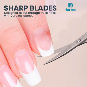Tijeras de Manicura Curvas de Acero Inoxidable con Mangos de Acero, Servicio OEM ODM, Personalizadas, Nueva Llegada, Precio al por Mayor - Product Image 4