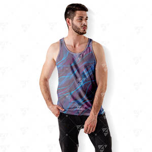 Camiseta sin Mangas para Hombre de Alta Calidad, Ligera, de Algodón Suave, Transpirable, Cómoda, de Secado Rápido, Ecológica, con Estampado Personalizado - Product Image 4