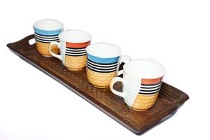 Handmade Wooden Serving Tray for Tea Coffee Snacks Decorative Platter for Home Kitchen <b>Table</b> Decor - Product Image 6