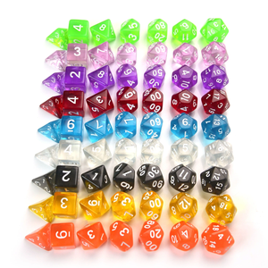 Custom Cubic <b>Dice</b> Set Board Game Colorful Acrylic <b>Dice</b> Resin Game <b>Dice</b> Set - Product Image 6
