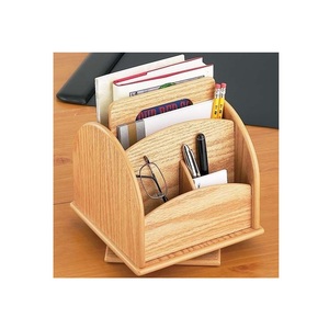 Support à stylos en bois fait main, organisateur en bois naturel pour stylos, crayons, marqueurs, bureau, table d'étude et décoration intérieure - Product Image 3