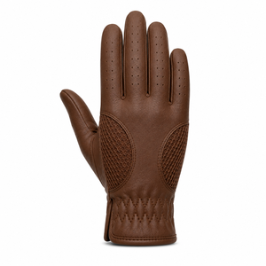 Gant de golf en cuir véritable de qualité supérieure pour homme, main droite, paume respirante en mesh, fermeture à enfiler, durable, séchage rapide, respirant - Product Image 1